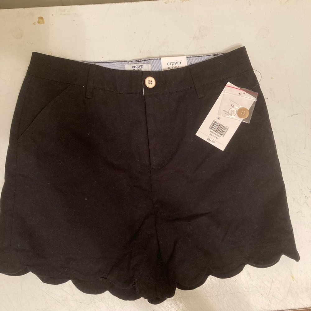 Black Crown & Ivy kids shorts size 16